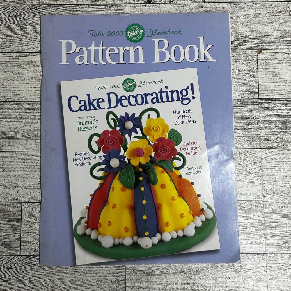 2003 Wilton Yearbook Pattern Book Cake Decorating Tracing Guide Perforated Pages